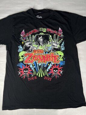 Rob Zombie Freaks On Parade Tour 2022 T-Shirt Size Medium